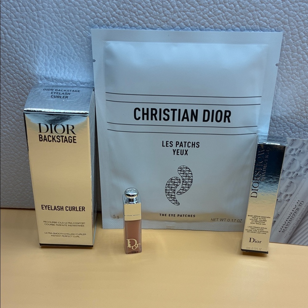 Dior Backstage Eye Care Set Eye - Patch Eyelash Curler Serum Mascara Addict Lip